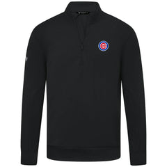MLB Chicago Cubs Levelwear Upright Insignia Tri-Blend Quarter-Zip Pullover