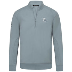 MLB St. Louis Cardinals Levelwear Upright Insignia Tri-Blend Quarter-Zip Pullover