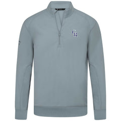 MLB Colorado Rockies Levelwear Upright Insignia Tri-Blend Quarter-Zip Pullover