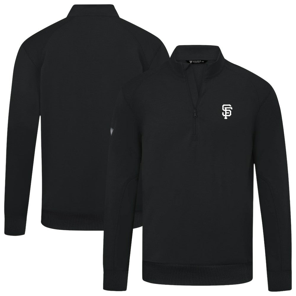 MLB San Francisco Giants Levelwear Upright Insignia Tri-Blend Quarter-Zip Pullover