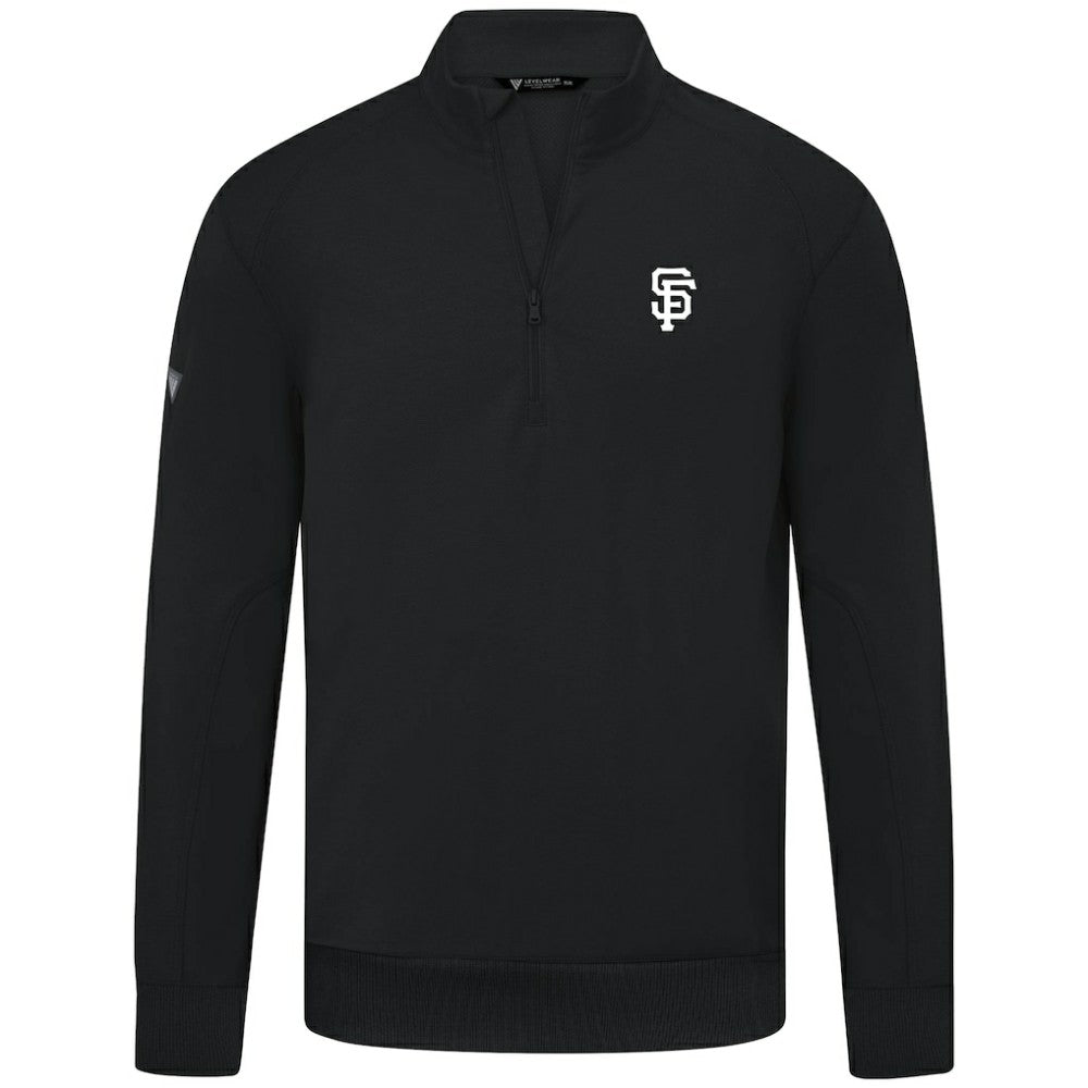MLB San Francisco Giants Levelwear Upright Insignia Tri-Blend Quarter-Zip Pullover