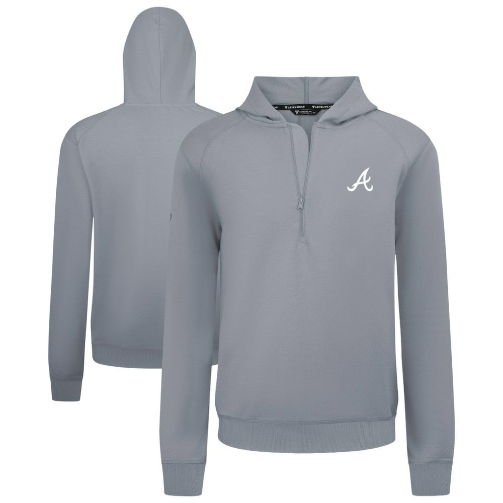 MLB Atlanta Braves Levelwear Technic Insignia Quarter-Zip Hoodie