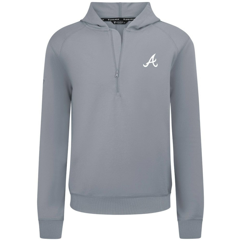 MLB Atlanta Braves Levelwear Technic Insignia Quarter-Zip Hoodie