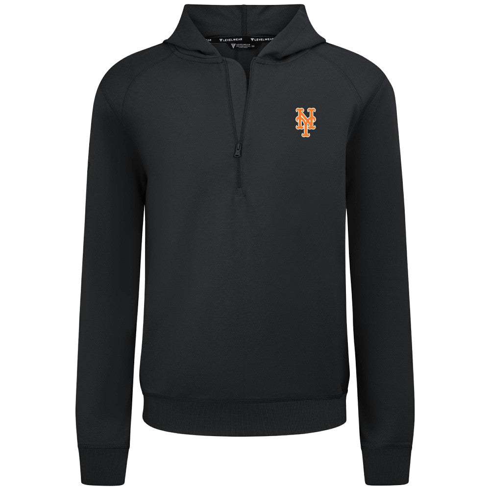 MLB New York Mets Levelwear Technic Insignia Quarter-Zip Hoodie