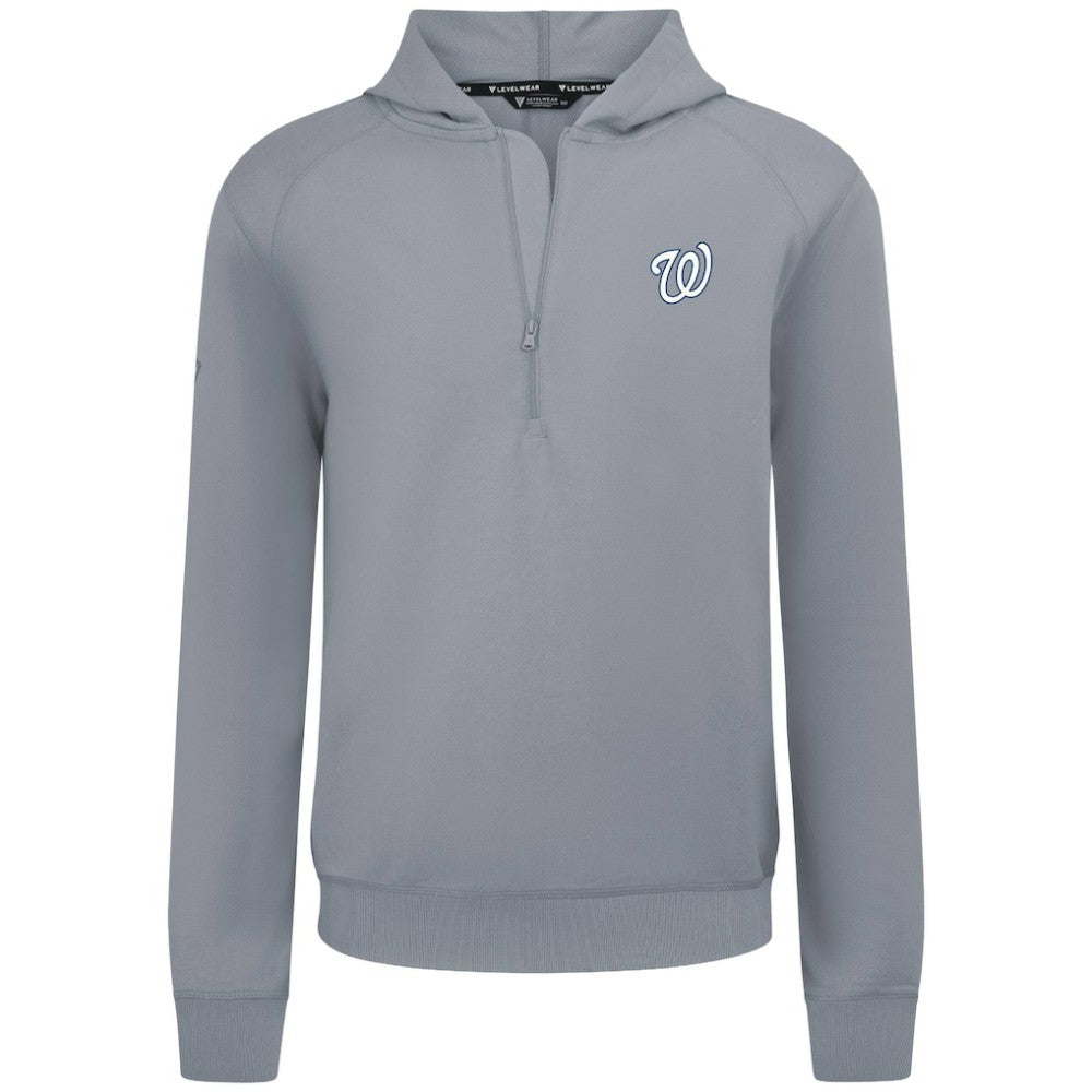 MLB Washington Nationals Levelwear Technic Insignia Quarter-Zip Hoodie