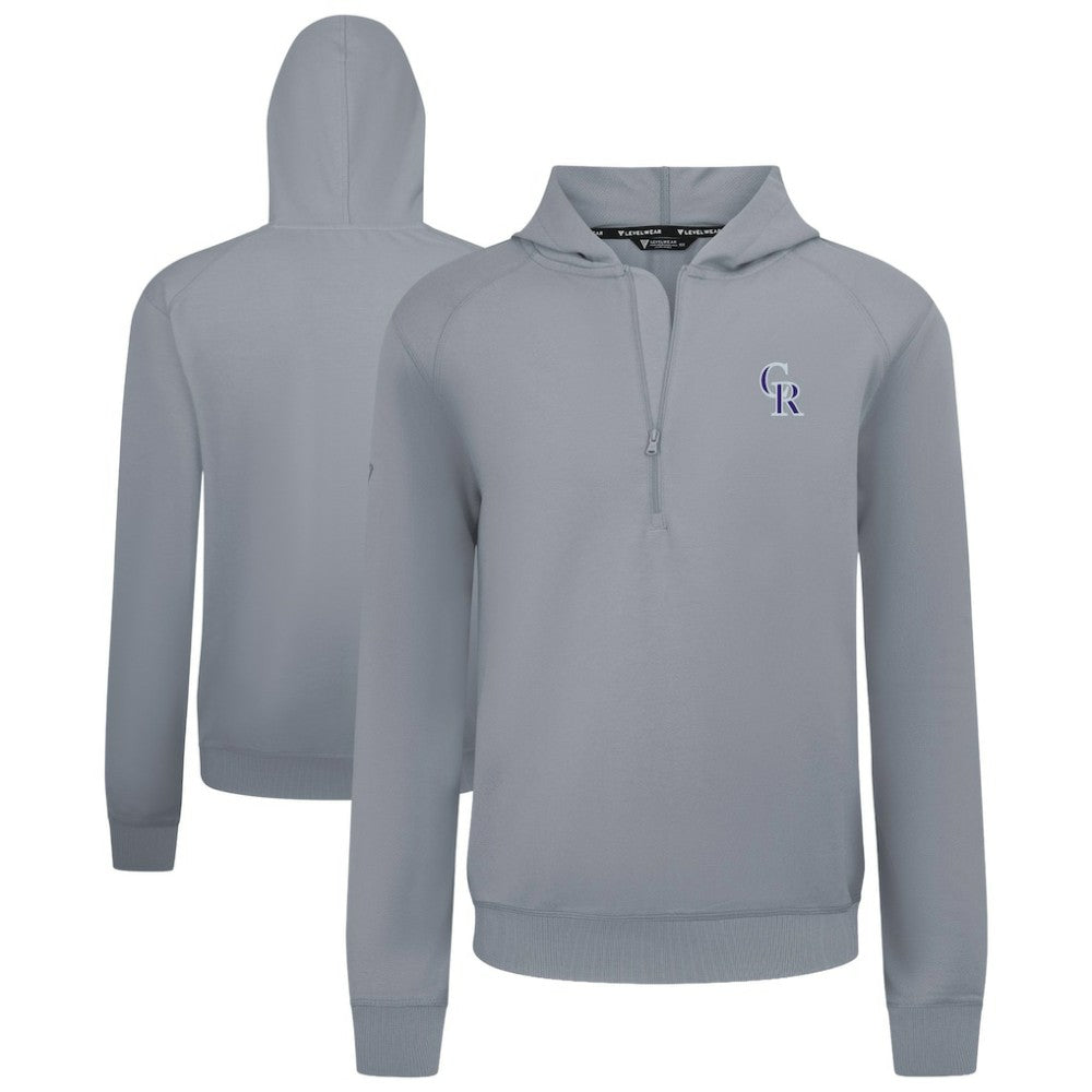MLB Colorado Rockies Levelwear Technic Insignia Quarter-Zip Hoodie