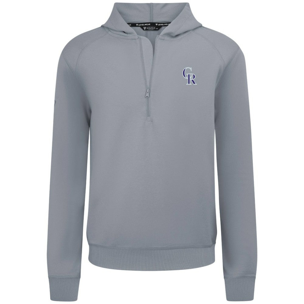 MLB Colorado Rockies Levelwear Technic Insignia Quarter-Zip Hoodie