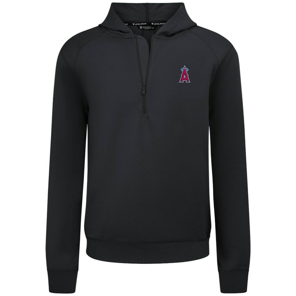 MLB Los Angeles Angels Levelwear Technic Insignia Quarter-Zip Hoodie