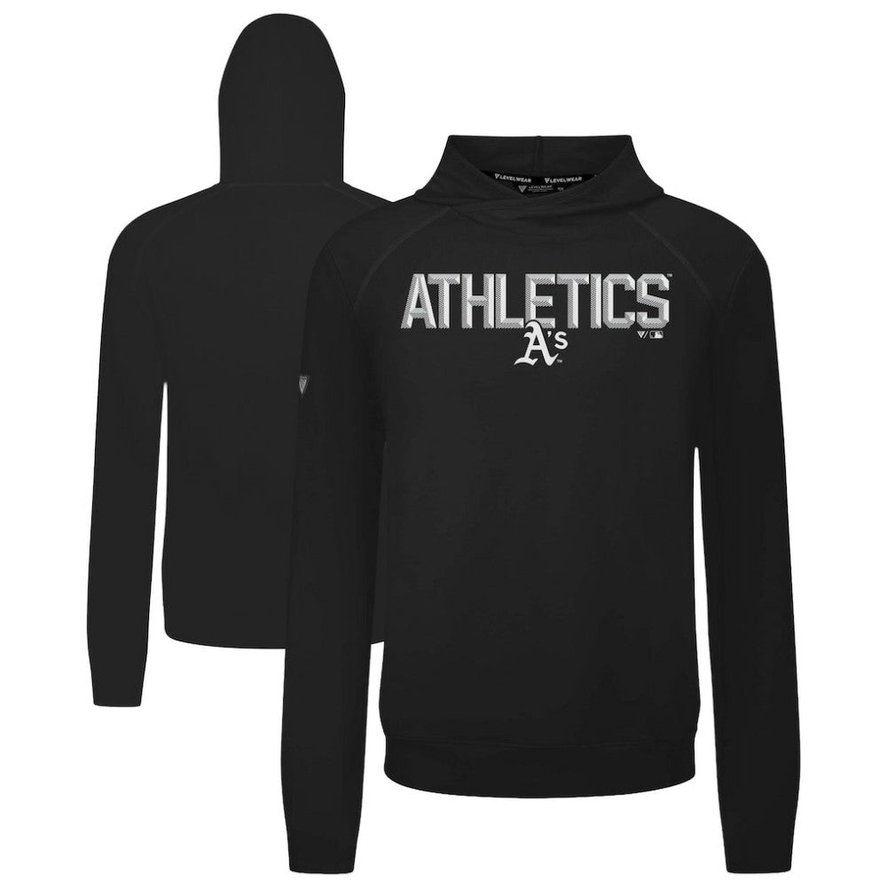 MLB Athletics Levelwear Mandate Carve Tri-Blend Hoodie