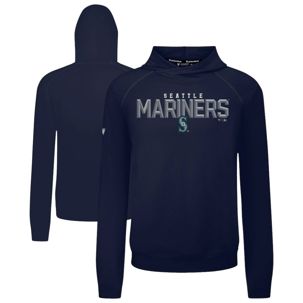 MLB Seattle Mariners Levelwear Mandate Carve Tri-Blend Hoodie