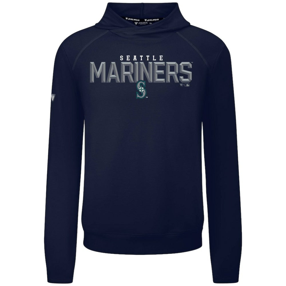 MLB Seattle Mariners Levelwear Mandate Carve Tri-Blend Hoodie