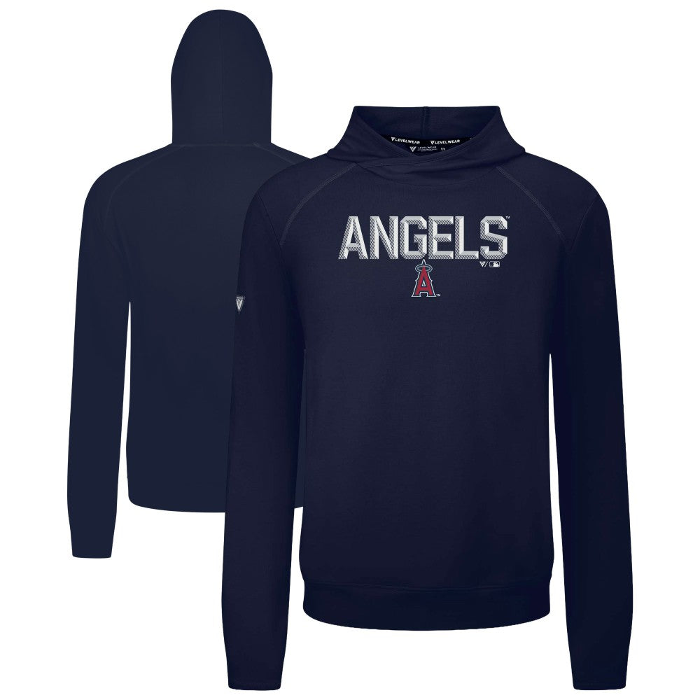 MLB Los Angeles Angels Levelwear Mandate Carve Tri-Blend Hoodie