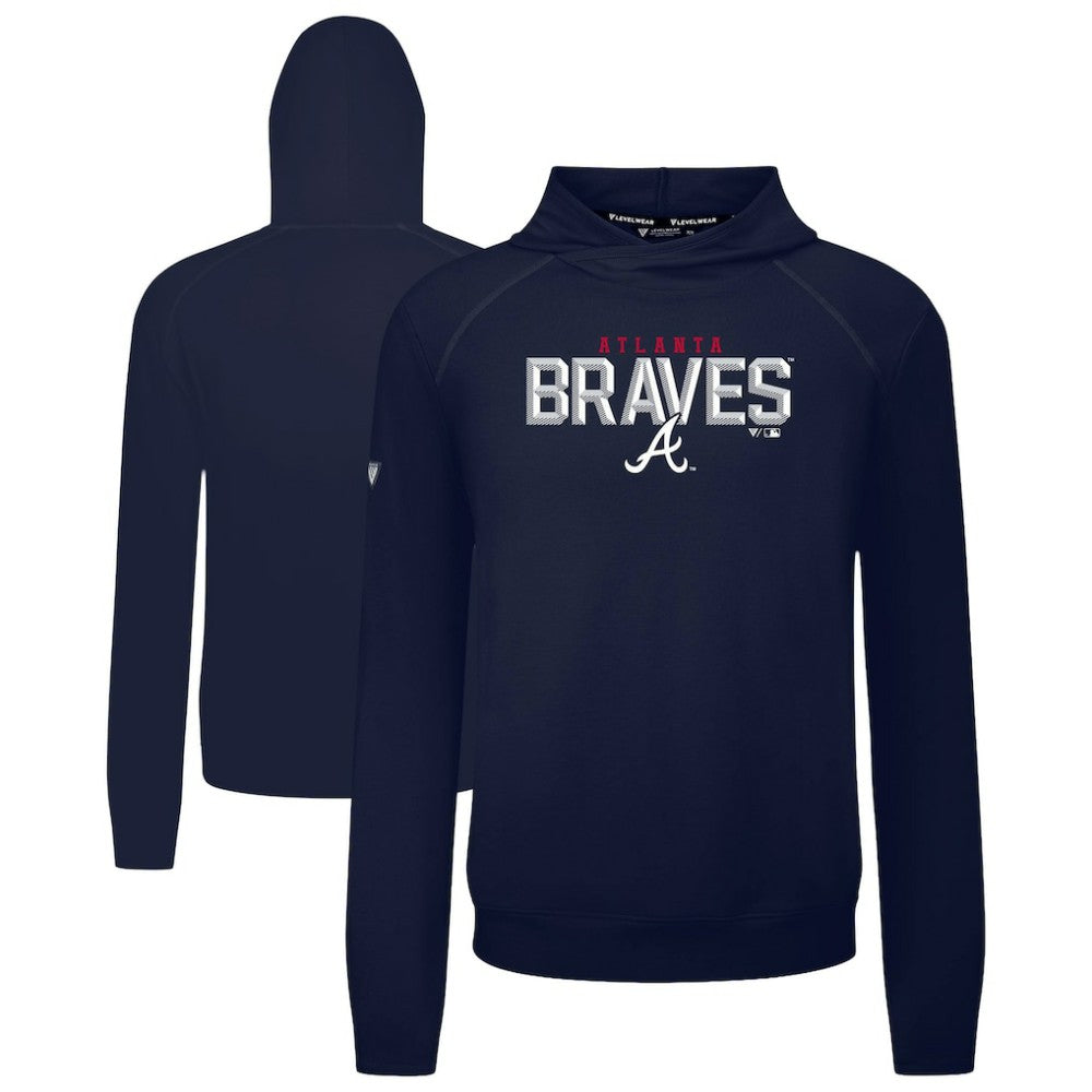 MLB Atlanta Braves Levelwear Mandate Carve Tri-Blend Hoodie