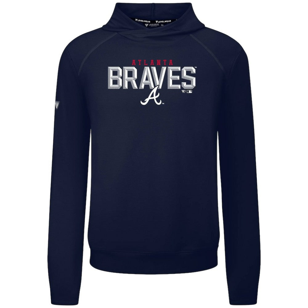 MLB Atlanta Braves Levelwear Mandate Carve Tri-Blend Hoodie