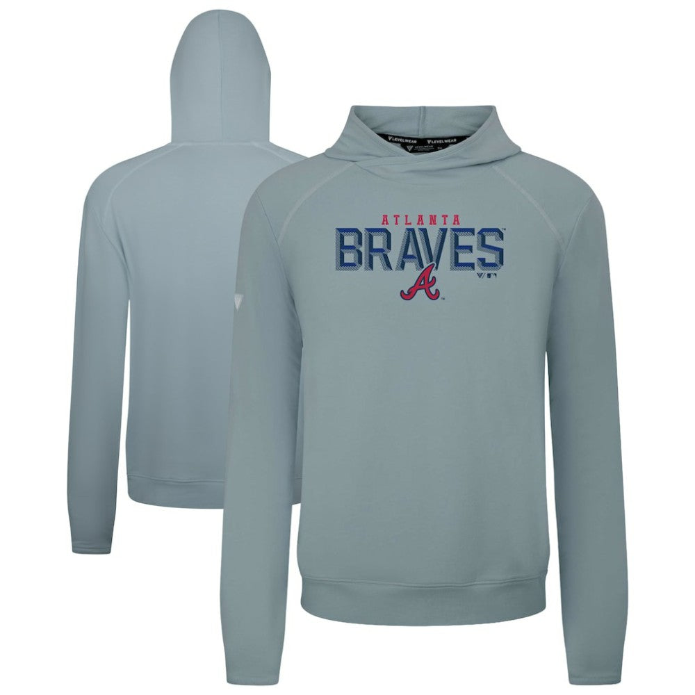 MLB Atlanta Braves Levelwear Mandate Carve Tri-Blend Hoodie