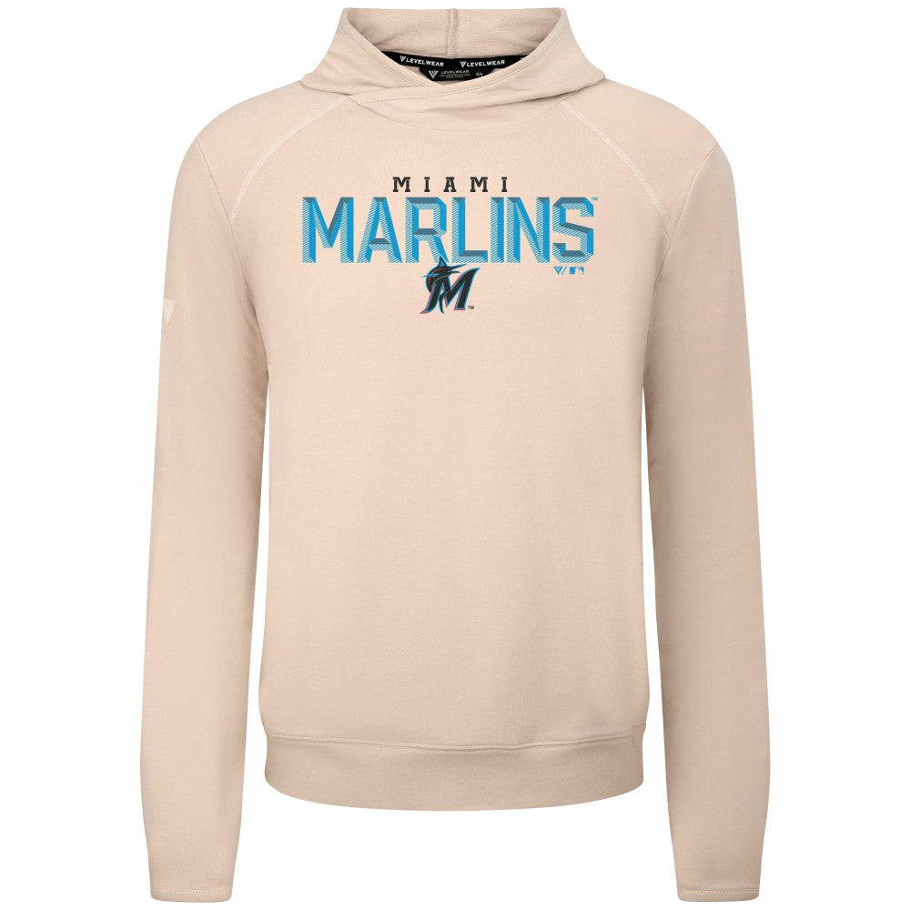 MLB Miami Marlins Levelwear Mandate Carve Tri-Blend Hoodie