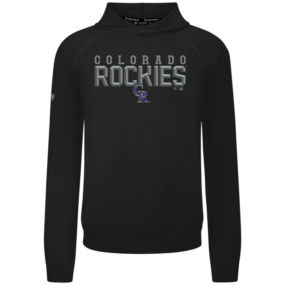 MLB Colorado Rockies Levelwear Mandate Carve Tri-Blend Hoodie