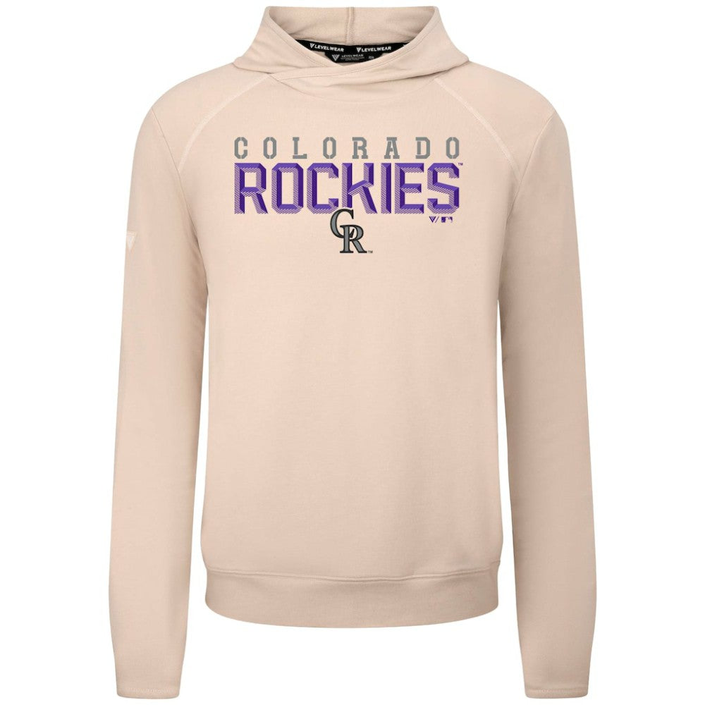 MLB Colorado Rockies Levelwear Mandate Carve Tri-Blend Hoodie