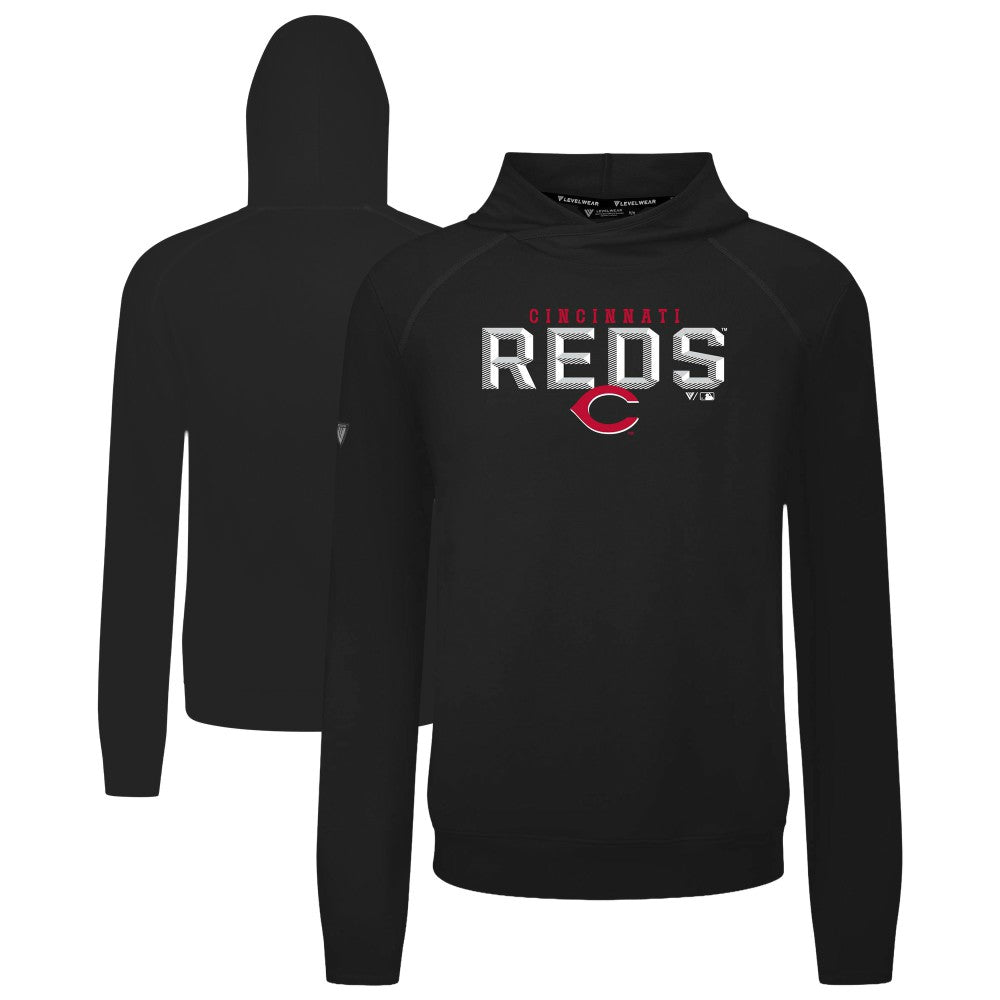 MLB Cincinnati Reds Levelwear Mandate Carve Tri-Blend Hoodie