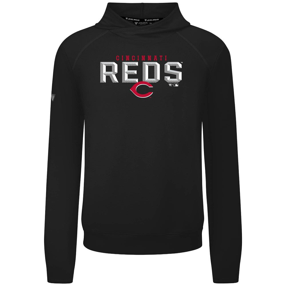 MLB Cincinnati Reds Levelwear Mandate Carve Tri-Blend Hoodie