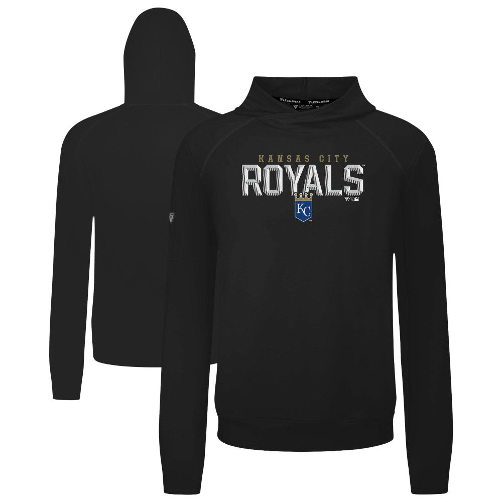 MLB Kansas City Royals Levelwear Mandate Carve Tri-Blend Hoodie