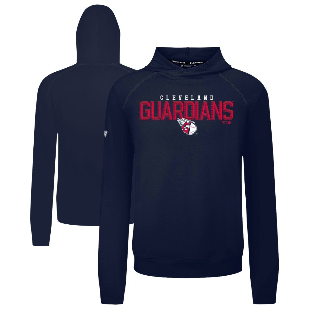 MLB Cleveland Guardians Levelwear Mandate Carve Tri-Blend Hoodie