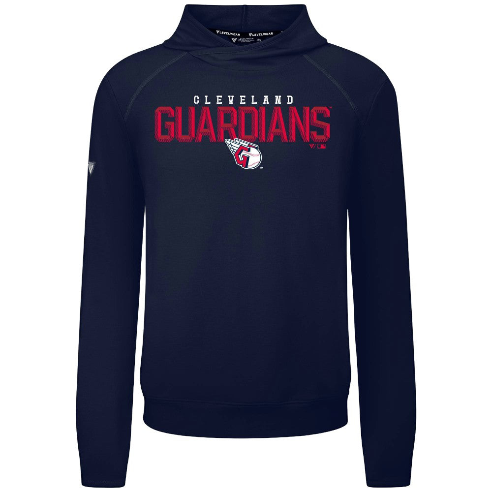 MLB Cleveland Guardians Levelwear Mandate Carve Tri-Blend Hoodie