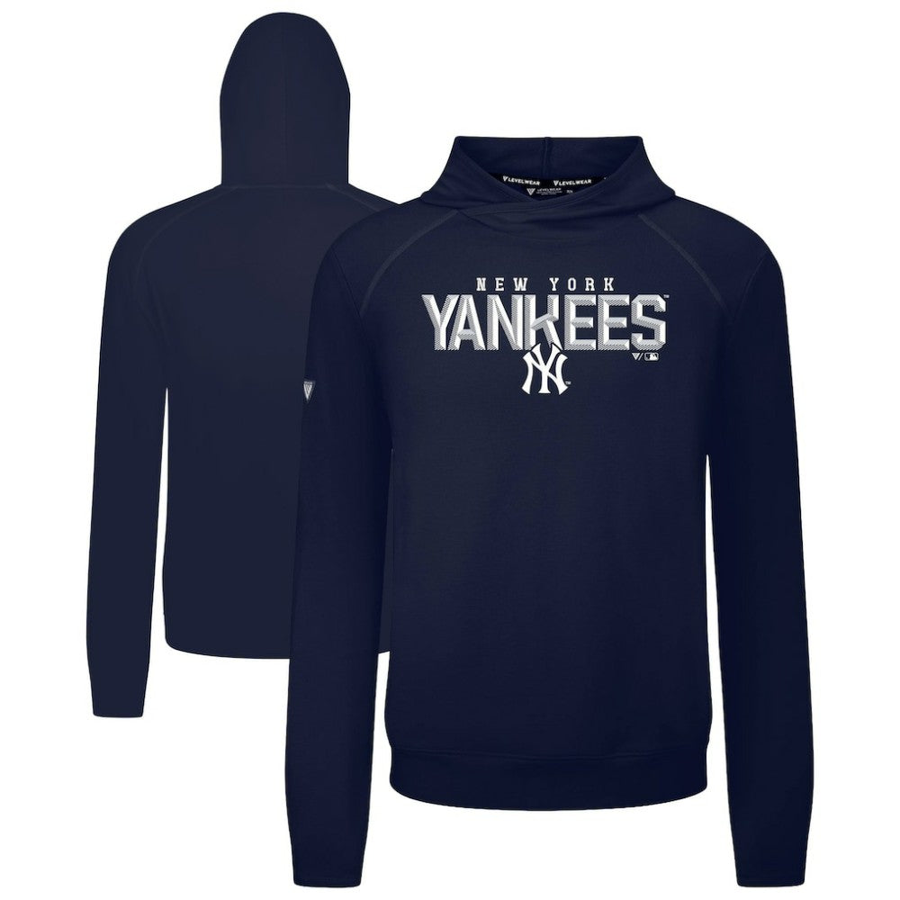MLB New York Yankees Levelwear Mandate Carve Tri-Blend Hoodie