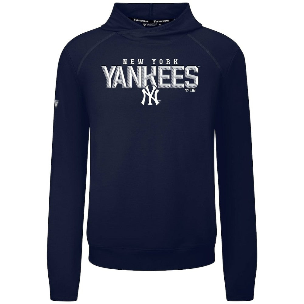 MLB New York Yankees Levelwear Mandate Carve Tri-Blend Hoodie