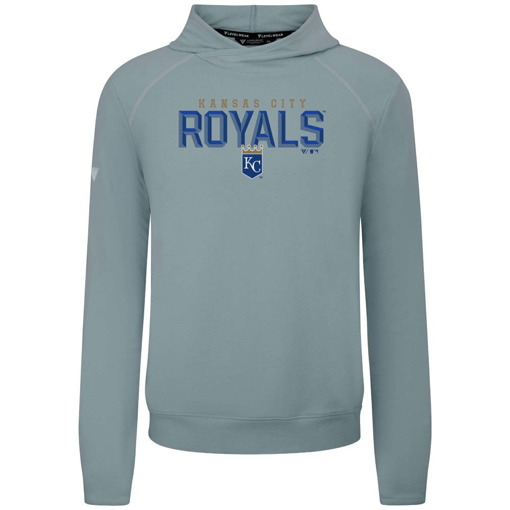 MLB Kansas City Royals Levelwear Mandate Carve Tri-Blend Hoodie