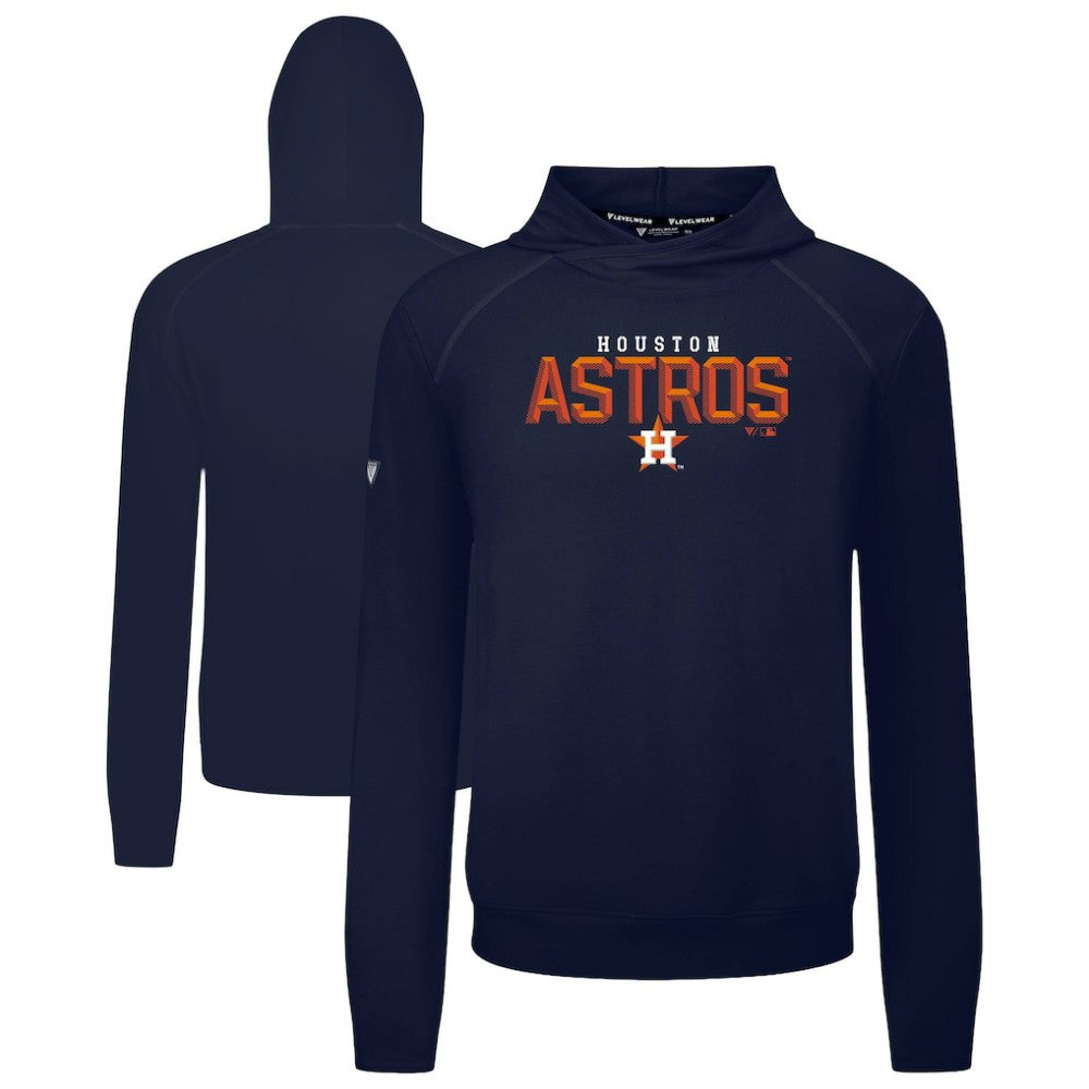 MLB Houston Astros Levelwear Mandate Carve Tri-Blend Hoodie
