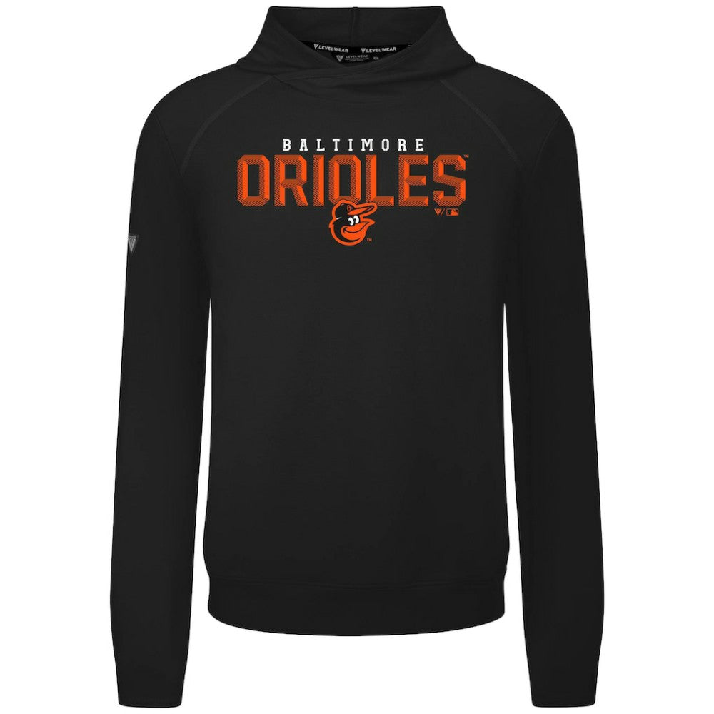 MLB Baltimore Orioles Levelwear Mandate Carve Tri-Blend Hoodie