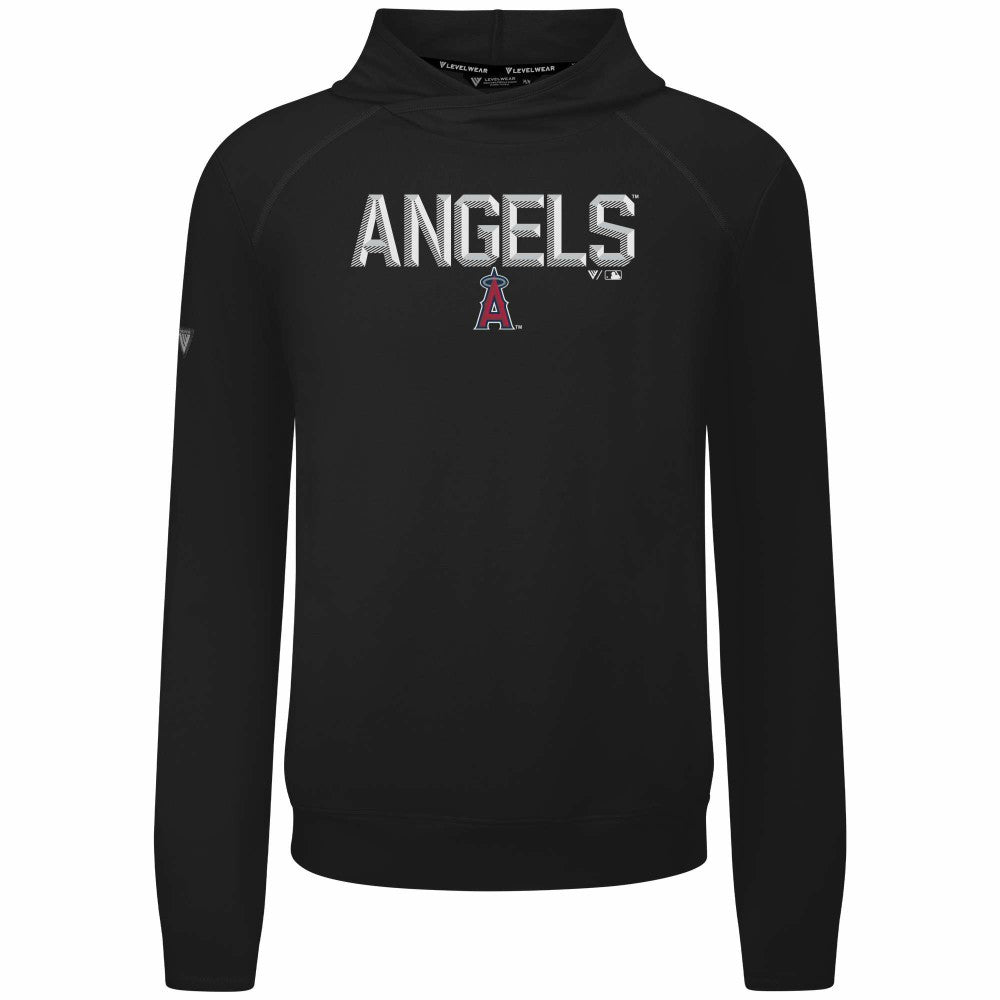 MLB Los Angeles Angels Levelwear Mandate Carve Tri-Blend Hoodie