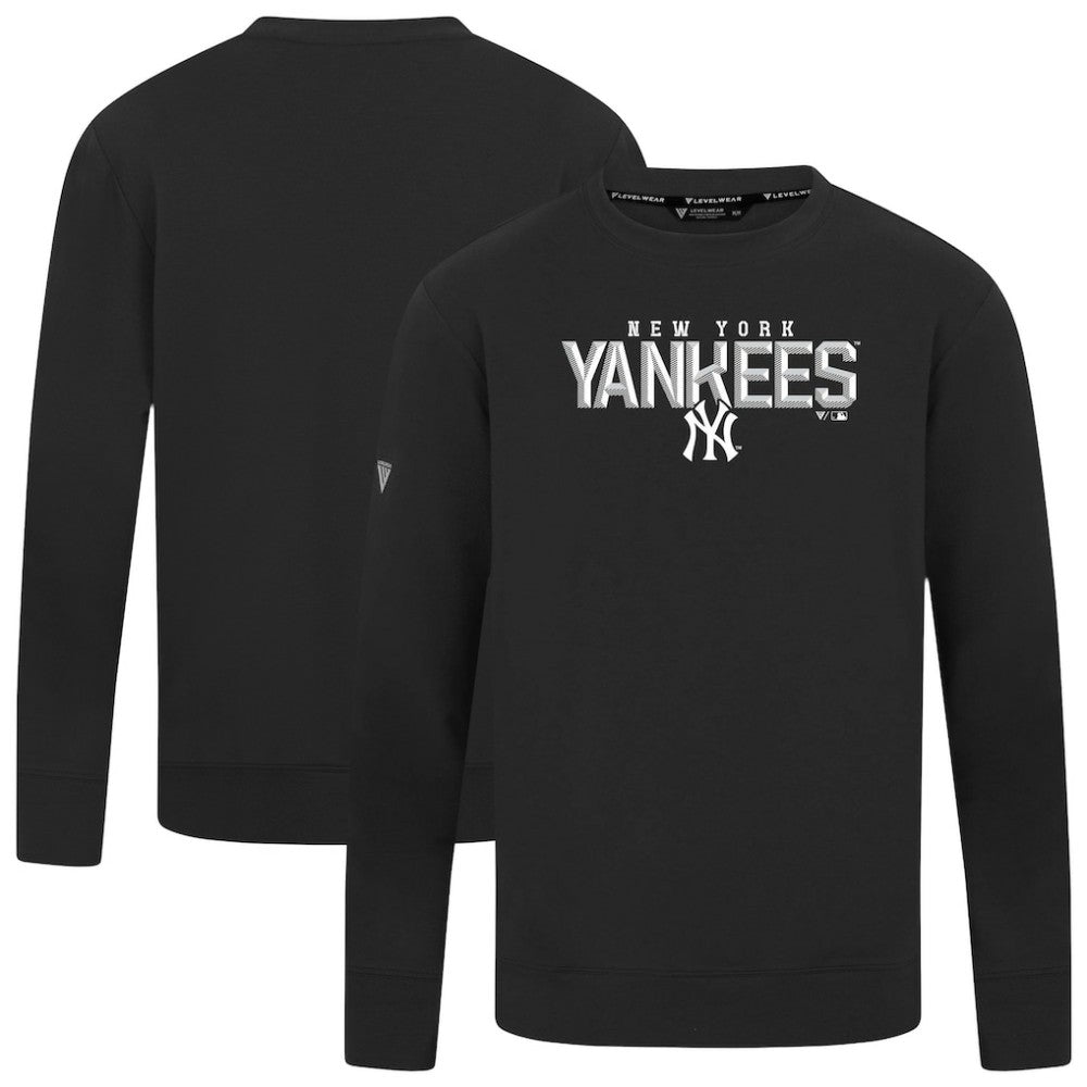 MLB New York Yankees Levelwear Mandate Carve Tri-Blend Sweatshirt