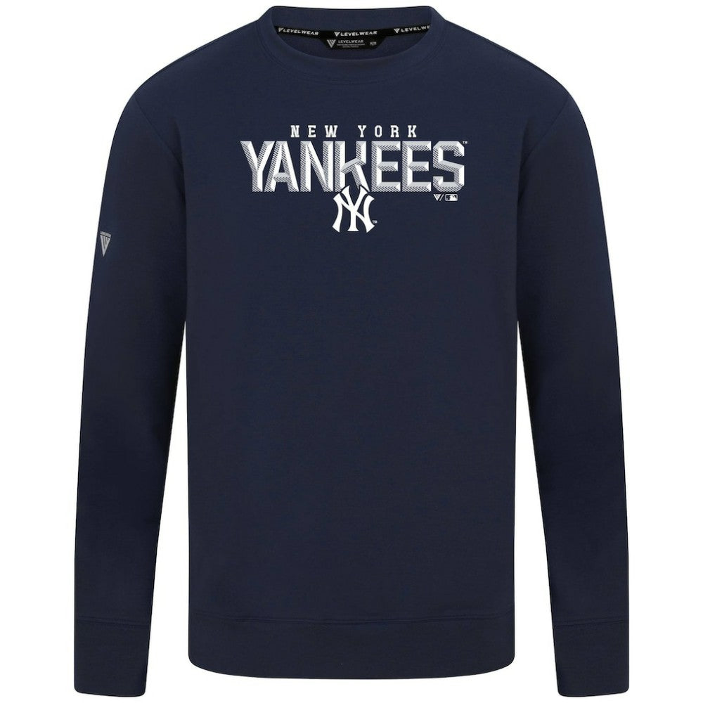 MLB New York Yankees Levelwear Mandate Carve Tri-Blend Sweatshirt