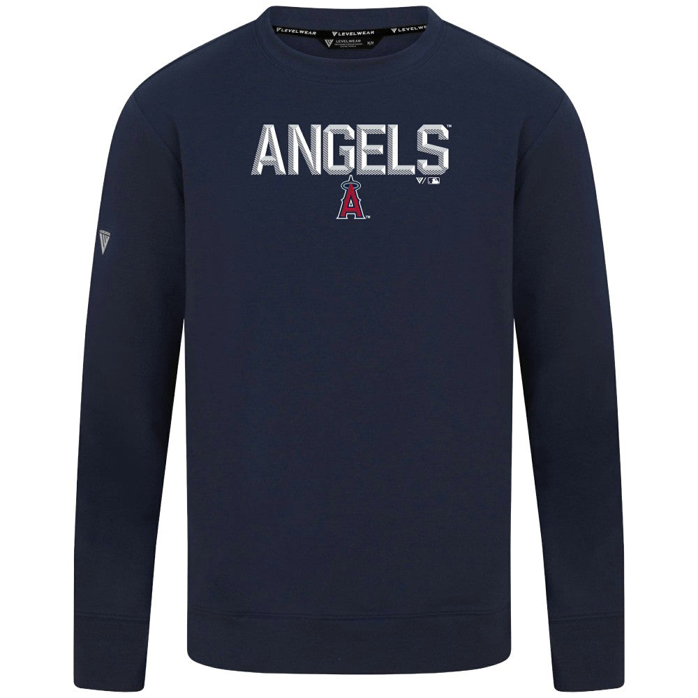 MLB Los Angeles Angels Levelwear Mandate Carve Tri-Blend Sweatshirt