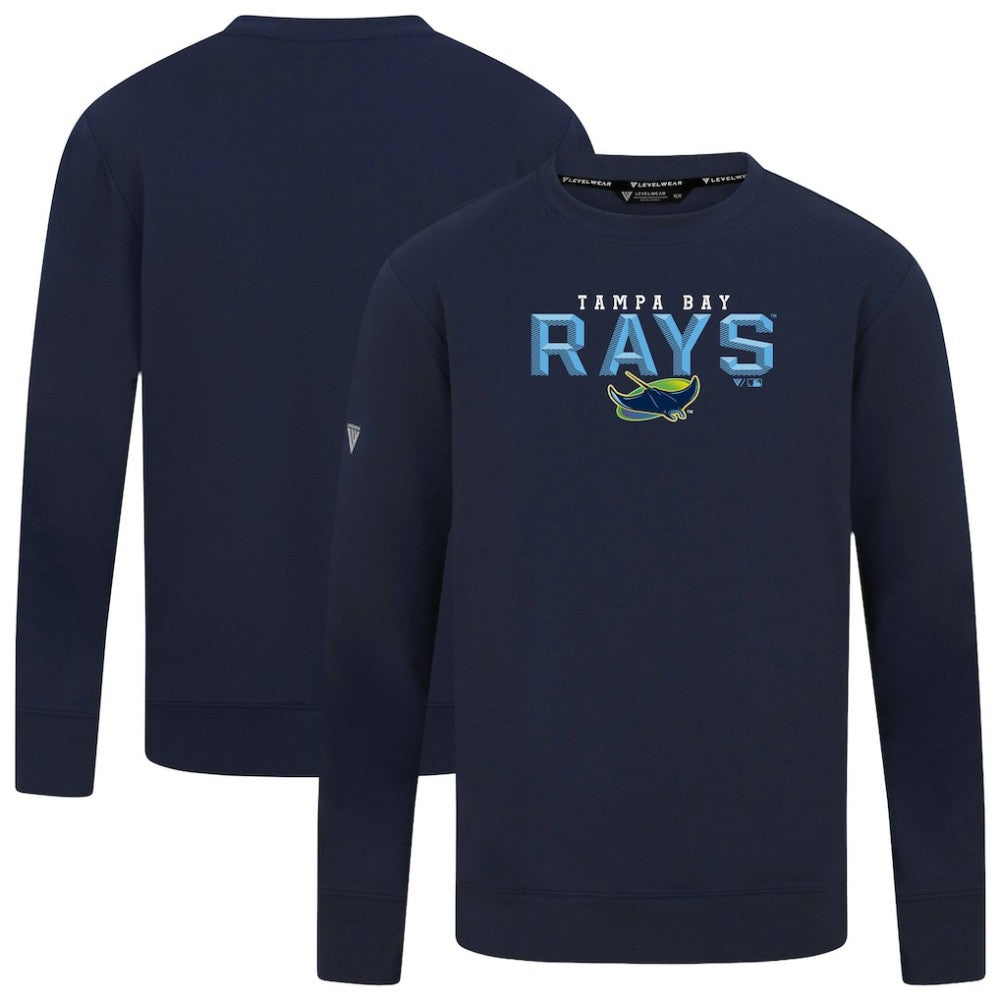 MLB Tampa Bay Rays Levelwear Mandate Carve Tri-Blend Sweatshirt