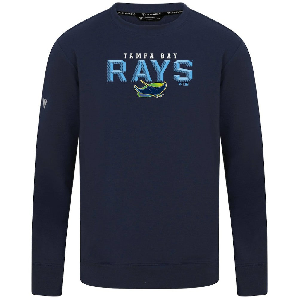 MLB Tampa Bay Rays Levelwear Mandate Carve Tri-Blend Sweatshirt