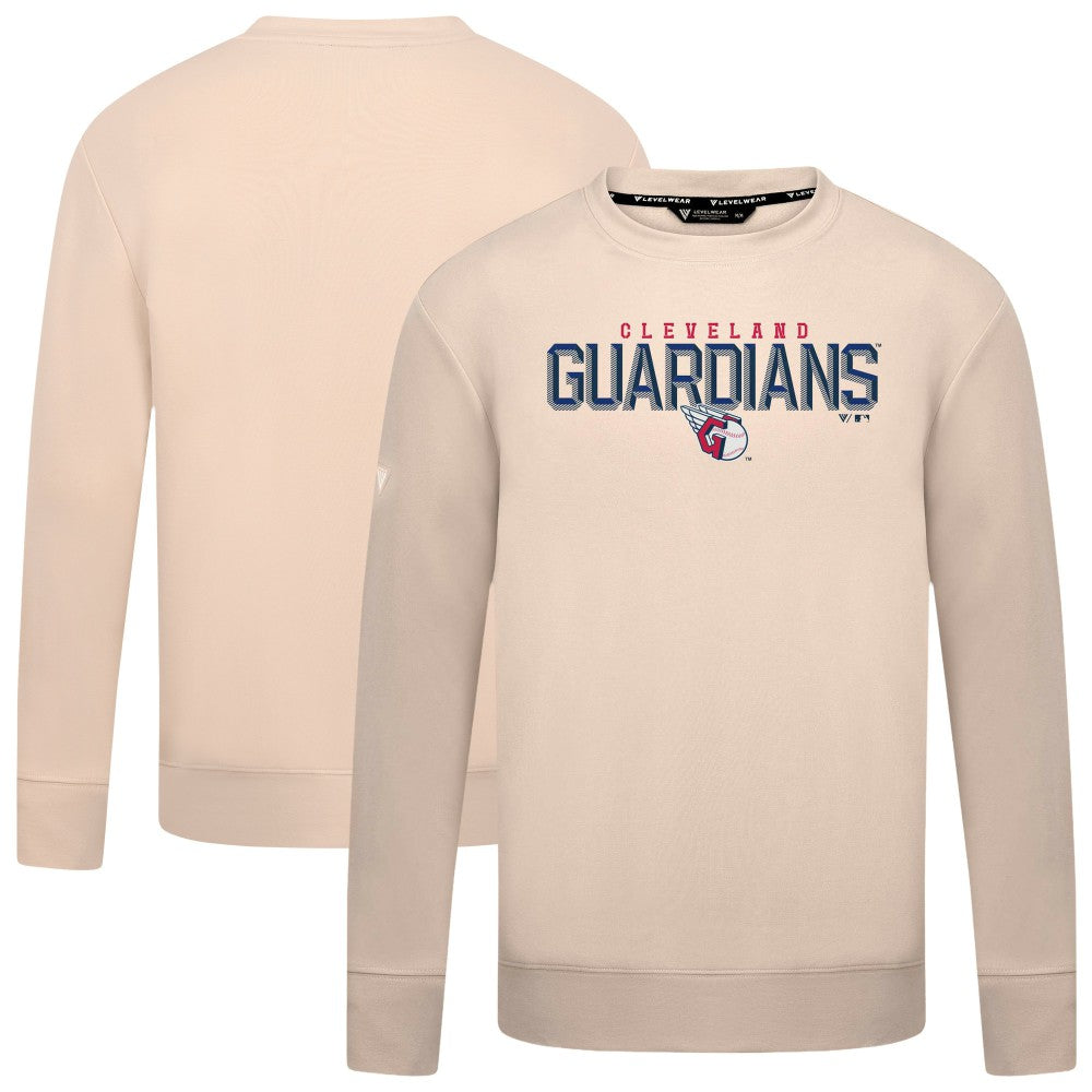 MLB Cleveland Guardians Levelwear Mandate Carve Tri-Blend Sweatshirt