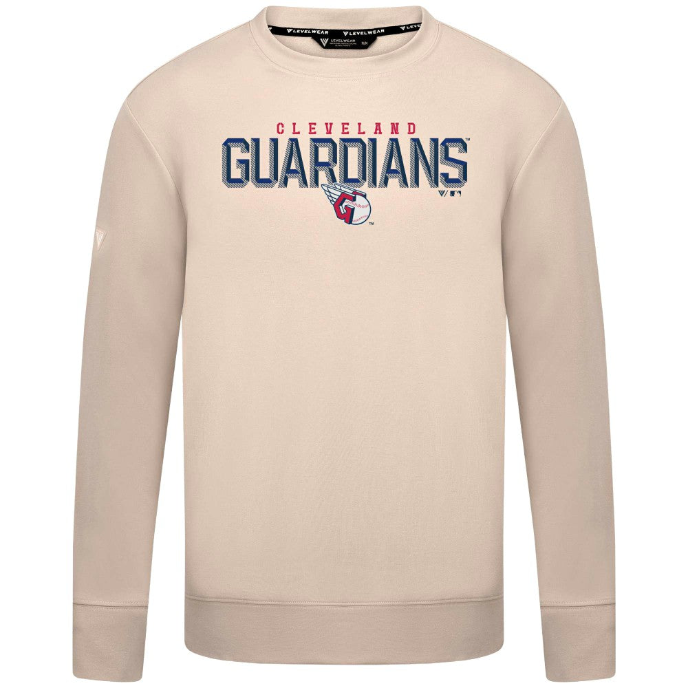 MLB Cleveland Guardians Levelwear Mandate Carve Tri-Blend Sweatshirt
