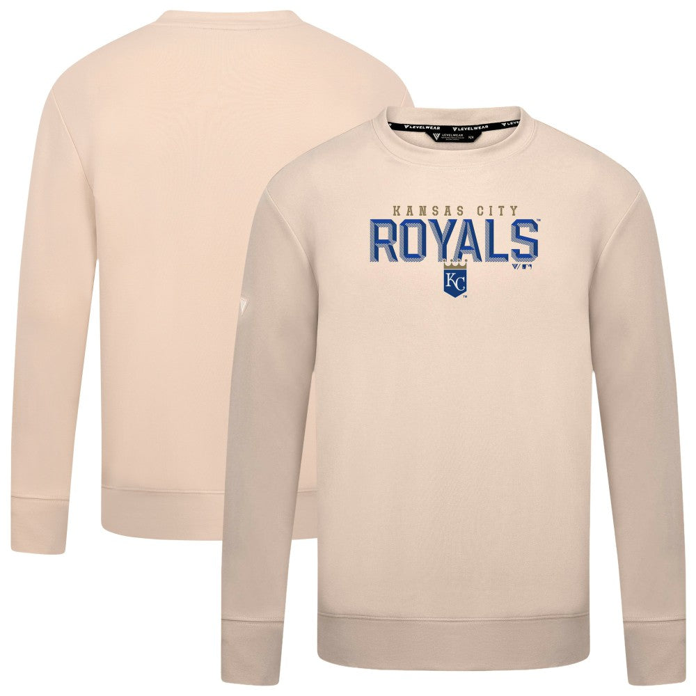 MLB Kansas City Royals Levelwear Mandate Carve Tri-Blend Sweatshirt