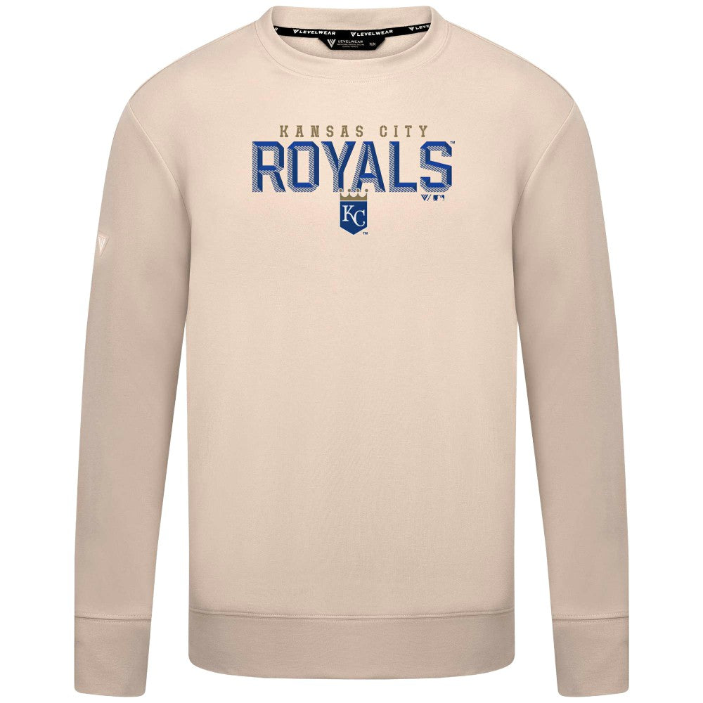 MLB Kansas City Royals Levelwear Mandate Carve Tri-Blend Sweatshirt