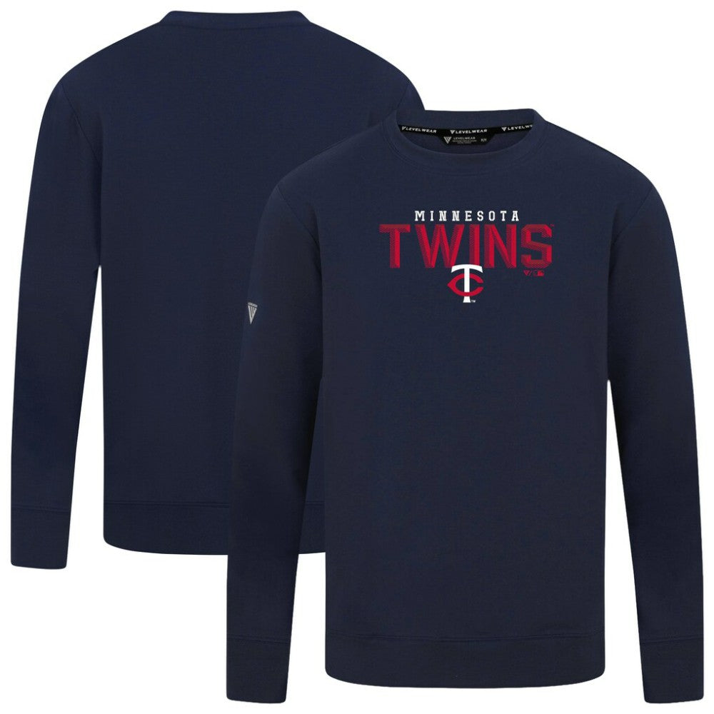 MLB Minnesota Twins Levelwear Mandate Carve Tri-Blend Sweatshirt