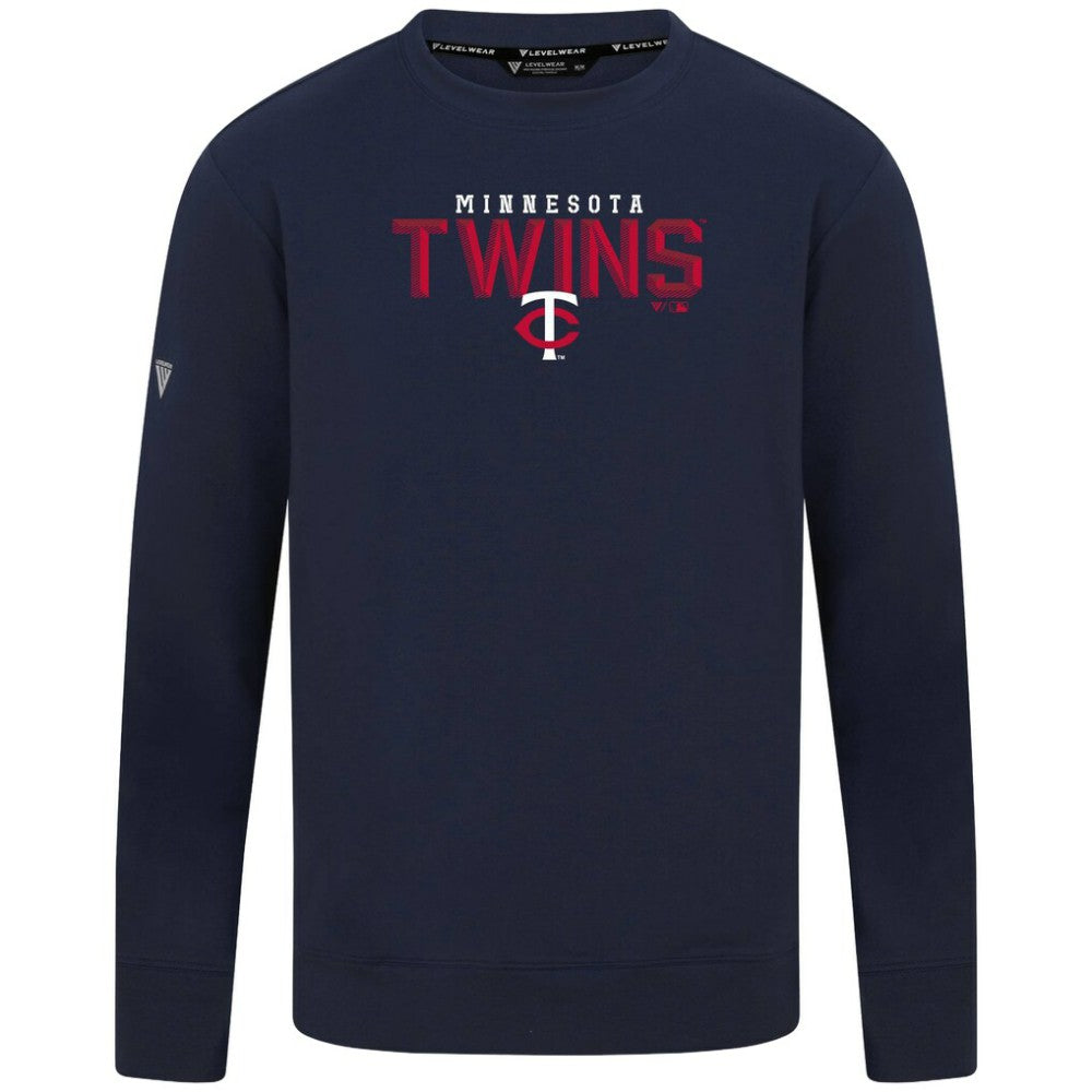 MLB Minnesota Twins Levelwear Mandate Carve Tri-Blend Sweatshirt