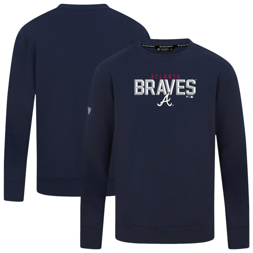 MLB Atlanta Braves Levelwear Mandate Carve Tri-Blend Sweatshirt