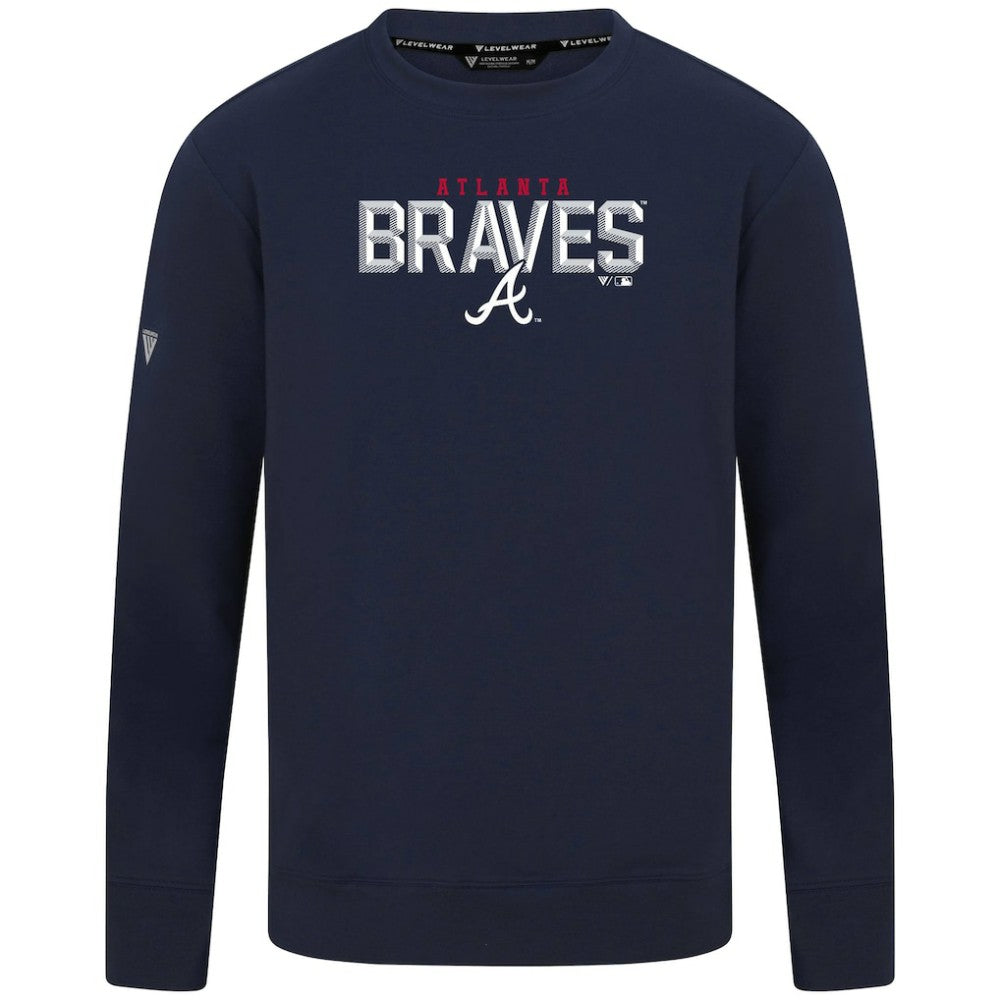 MLB Atlanta Braves Levelwear Mandate Carve Tri-Blend Sweatshirt