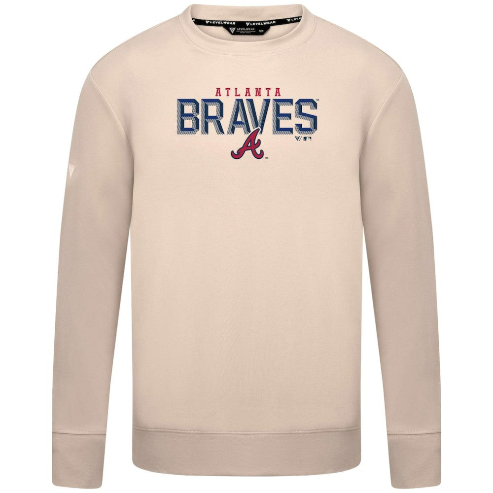 MLB Atlanta Braves Levelwear Mandate Carve Tri-Blend Sweatshirt