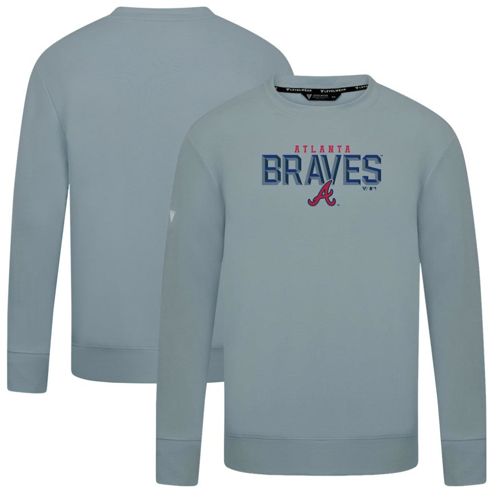 MLB Atlanta Braves Levelwear Mandate Carve Tri-Blend Sweatshirt