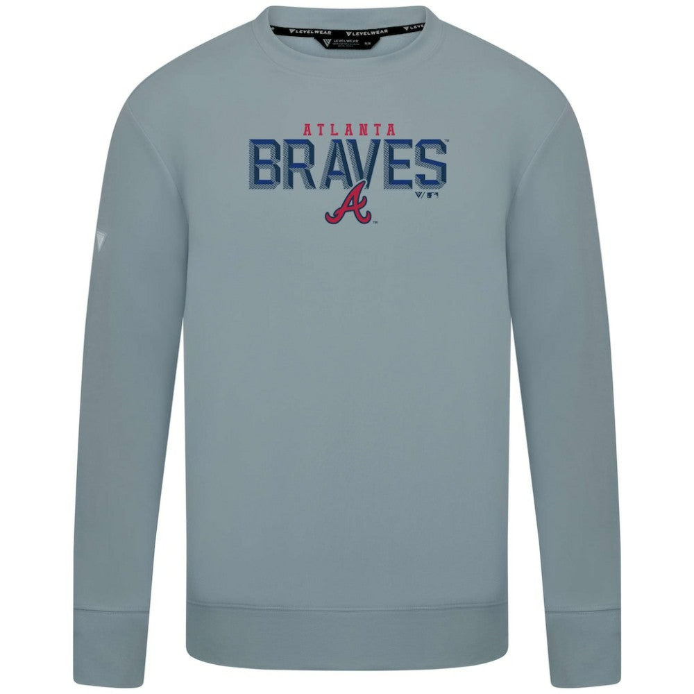 MLB Atlanta Braves Levelwear Mandate Carve Tri-Blend Sweatshirt