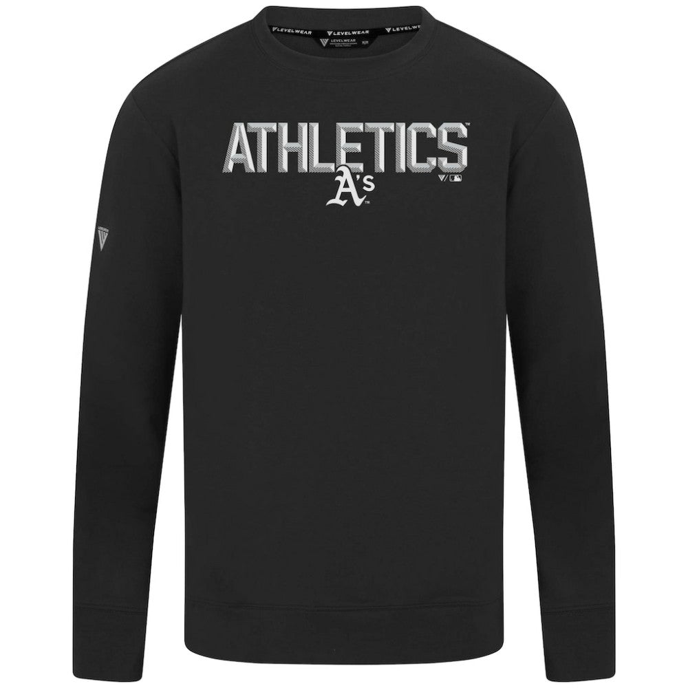 MLB Athletics Levelwear Mandate Carve Tri-Blend Sweatshirt